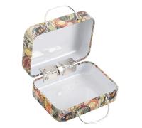 DOITOOL Boîte caisse d'emballage de cils boite rangement boite de rangement caisson rangement present box Étui de maquillage case de cils faux cils mini valise rétro conteneur de bijoux Métal