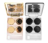 DOITOOL Boîte Compacte en Plastique PP pour Lentilles de Contact, Portable et Légère, 2 Sets, Travail Classe, Rangement Pratique et Sécurisé