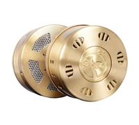 DOITOOL Boîte de Moxibustion Accessoires pour Combustion de Portable en Cuivre Léger Or Couvercle pour Massage et Thérapie Corporelle