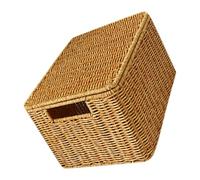 DOITOOL Boîte de Rangement à Couvercle Style Européen, Petite, Kaki, Fer PP