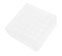 DOITOOL Boîte de Rangement Blanche Stockage Facile et Classification Rapide en Plastique 36 Emplacements pour Tubes à Microcentrifuger pour Usage en Laboratoire