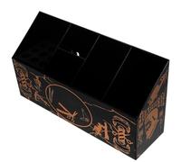 DOITOOL Boîte de Rangement Noire pour Accessoires de Coiffure Légère en Abs et Coton Eva, Organisateur Pratique pour Salon ou Usage Familial