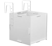 DOITOOL Boîte D'élevage pour Aquarium en Acrylique Blanc 15x15x15 Cm, Incubateur D'isolement Flottant pour Alevins de Poissons, Guppys, Crevettes et Poissons-Clowns, Contrôle Précis