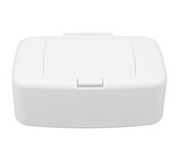 DOITOOL Boîte Distributrice de Lingettes Facile à Utiliser Rechargeable en Pp Blanc, Portable et Pratique Étui à Lingettes de Voyage pour Chambre et Tiroirs