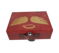 DOITOOL Boîte Présent Valise Décorative en Papier Rouge K010 Angel Petite Boîte à Dragées pour Mariage et Anniversaire Coffret D’Emballage Présent pour Bijoux Friandises et Articles de