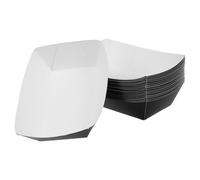 DOITOOL Boîtes Alimentaires Couleur Aléatoire Lot de 20 Résistantes à L'huile L'eau en Papier Kraft Noir pour Hot-dogs et Repas à Emporter Lors de Sorties ou Réunions
