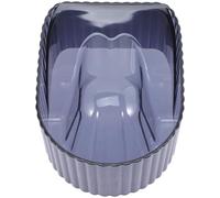 DOITOOL Bol à Manucure en Acrylique Bleu pour Dissolution de Vernis, Finition Soignée, pour Salon ou Usage Domestique