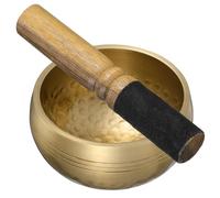 DOITOOL Bol Chantant Tibétain Népalais, Ensemble de Cuivre | Contemplation, Yoga et Étude, Léger et Portable, Tige en Bois, Usage Sauna