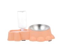 DOITOOL Bol pour Chien INOX Distributeur Nourriture et Eau Anti-éclaboussures Réhaussé Design Élégant pour Animaux de Compagnie