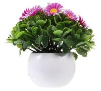 DOITOOL Bonsaï de Marguerite Simulé en Plastique, Fleur en Pot Décorative