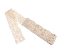 DOITOOL Bordure en dentelle au crochet de coton, 10 mètres, ruban de dentelle rétro, 8,5 cm de large, pour bricolage, couture, artisanat, embellissement et décoration de robes