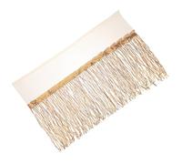 DOITOOL Bordure Franges à Glands Paillettes Dorées pour Costumes de Danse Décoration de Vêtements de Scène Accessoire Coudre pour Jupes de Danseuses et Costumes de Performance