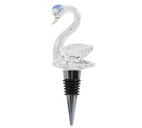 DOITOOL Bouchon Bouteille Vin Décoratif Forme Cygne Bleu Petit et Pratique pour Fête Mariage et Usage Domestique