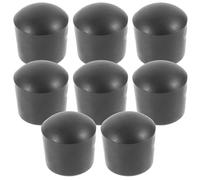 DOITOOL Bouchons de Tige de Foot Accessoires Indispensables en PVC Noir 8pcs Sécurisée de 16mm pour Poteau de Football pour Table de Foot