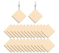 DOITOOL Boucles D'oreilles en Bois Géométriques Originales, Légères et Élégantes, Style Européen Simple pour Femme, Accessoires de Bijouterie
