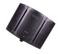 DOITOOL Bouclier Isolation de Microphone Pliable en Abs, Filtre Antibruit Fonction Anti-éclaboussures, Adapté pour Pieds de Micro en Studio