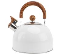 DOITOOL Bouilloire À Sifflet Blanche 2L Avec Poignée Isolante Compatible Cuisinière Induction Et Gaz Pour Cuisine Domestique