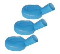 DOITOOL Bouteille D'urinoir Homme Portable en Plastique Bleu, Capacité Grosse, 3 Pièces, Facile à Transporter, pour Patients Alités et Usage à Domicile