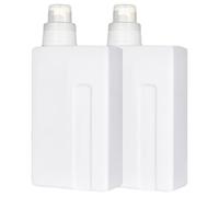 DOITOOL Bouteilles Rechargeables Portables et Pratiques pour Lessive 1000ml Lot de 2 en Pe Blanc pour Maison et Hôtel