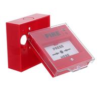 DOITOOL Bouton d'urgence Incendie Manuel Plastique Déclencheur D'alarme Fiable et Activation D'alerte pour Système D'appel d'urgence Adapté Bureau et Maison