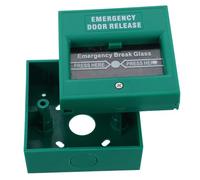 DOITOOL Bouton d'urgence Réinitialisable Vert en Plastique pour Alarme Incendie Réponse Rapide, Interrupteur Manuel pour Situations d'urgence et Sécurité Incendie