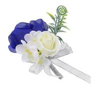 DOITOOL Boutonnière de Mariage en Soie Bleu Marine Chic Épingle, Décorative et Souvenir pour Marié et Demoiselle D'honneur Lors de Bals ou Dîners Formels