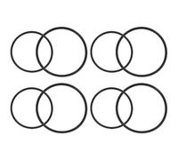 DOITOOL Bracelet en Silicone Noir Compatible Support pour Compteur de Vélo, Lot de 8 Pièces Léger et Multifonction pour Routes Accidentées
