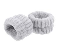 DOITOOL Bracelets Protège-poignet Léger et Rond Lavage Visage en Flanelle Douce 2 Pièces Accessoire Pratique pour Soins Visage et Maquillage