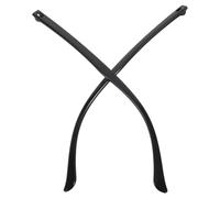 DOITOOL Branches de Lunettes de Rechange Noires, 1 Paire sans Vis Fixation à Clip, Plastique Léger et Souple, Remplacement Facile pour Monture, Accessoire Compatible pour Lunettes