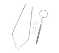 DOITOOL Bras Métal Remplacement Lunettes Kit Réparation Branches Temple Simple Dent pour Montures Accessoires de Réparation pour et Solaires