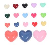 DOITOOL Breloques Artisanales En Résine De Cœur Plat 13mm, 100 Pièces Colorées Pour Loisirs Créatifs Filles, Décoration Diy Scrapbooking Saint-valentin, Accessoires Personnalisés Artisanat