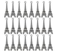 DOITOOL Breloques Tour Eiffel et Faciles à Suspendre en Alliage Argenté Lot de 100 Résistantes à Décoloration Vintage Création de Colliers et Souvenirs Inoubliables