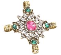 DOITOOL Broche Décorative Baroque Vintage en Alliage de Zinc, Ornement Vestimentaire Élégant pour Vêtements et Paquet, pour Mariage et Fête