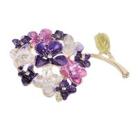 DOITOOL Broche Fleur Hydrangea Vintage pour Femmes en Alliage de Zinc, Épingle à Revers Élégante Boules Florales, pour Manteaux et Foulards Lors de Dîners ou Réunions