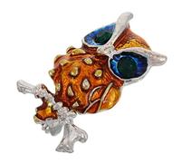 DOITOOL Broche Hibou, Épinglette Hibou en Alliage de Zinc, Design Unique, Décoration de Veste Chapeau, pour Femmes et Hommes, Xz4201