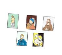 DOITOOL Broches Décoratives pour Femmes en Alliage, Lot de 5 Pièces, Design Créatif et Chic, pour Paquet ou Costume Finition Soignée