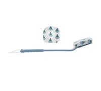DOITOOL Brosse de Bain à Long Manche Exfoliante Dos Tissu Éponge et Fibre, Brosse de Nettoyage Adaptée la Peau Bain