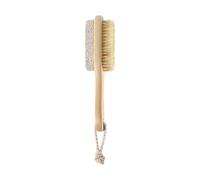 DOITOOL Brosse de Soin des Pieds en Poils de Sanglier et Pierre | Manche en Bois, Outil Exfoliant pour Pédicure, Usage Domestique et Bien-être, pour Peau des Pieds et Corps