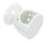 DOITOOL Brûleur à Encens Céramique Blanc Décoratif pour Huile Essentielle et Bougie Compact et Stable pour Bureau Chambre et Aromathérapie