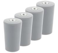 DOITOOL Butées de Stores Roulants 4 Pièces Gris, Accessoires de Fixation pour Volets Roulants, Goupilles de Remplacement Compactes et Résistantes, Adaptées aux Fenêtres et Stores