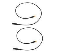 DOITOOL Câble D'extension Électrique 3 Broches Noir 2pcs Compatible Bandes LED Connecteur Mâle-Femelle en Alliage Abs pour Usage Industriel et Intérieur