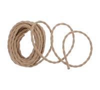 DOITOOL Câble Électrique Vintage Torsadé 2X075 Mm² en Corde de Chanvre Naturel 10 M Suspendre Industrielle et Éclairage DIY Cordon Lumineux Robuste et Isolant Sécuritaire