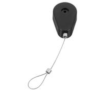 DOITOOL Câble en Acier Rétractable Antivol Noir Boîte de Câbles de Sécurité en Plastique, Flexible et Anti-Perte, pour Usage Industriel et Protection des Biens