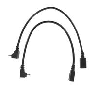 DOITOOL Câble Micro USB à Angle Droit 90° L en Cuivre sans Oxygène 2pcs pour Chargement et Transfert de Données Insertion Facile Risques de Casse