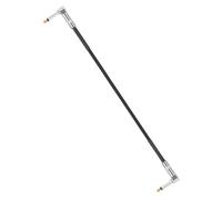 DOITOOL Câble Patch Guitare Électrique 6,35mm pour Pédales, Angle Droit | Cuivre et PVC, Longueur 30cm, pour Interfaces Audio et Répétitions, Noir