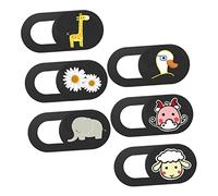 DOITOOL Cache-caméras pour Ordinateur Portable et Tablette, Lot de 6, Protection Abs Anti-espionnage, Ultra Fin et Léger, pour Vie Privée et Sécurité, Compatible PC Portable, Noir Mat