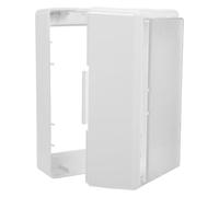 DOITOOL Cache Prise Électrique en Plastique Blanc pour Salle de Bain Imperméable Horizontal et Vertical Protection la Poussière Risques Électriques