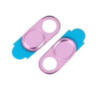 DOITOOL Cache Webcam en Alliage d'Aluminium 2 Pièces, Ultra Fin Couvercle Coulissant pour Ordinateurs Portables et Tablettes Rose, pour Usage Professionnel