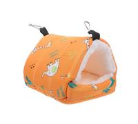 DOITOOL Cachette pour Hérisson Et Nid Hiver Chaud pour Hamster Nichoir Suspendu pour Perroquet Lit Rembourré pour Petits Animaux Maisonnette Chaude pour Cage