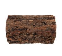 DOITOOL Cachette pour Reptiles Bûche Creuse en Bois, Cachette Reptile, 20x12cm, Marron Café, pour Grenouille et Serpent des Blés, Décor de Terrarium Rainforest et Aquariums